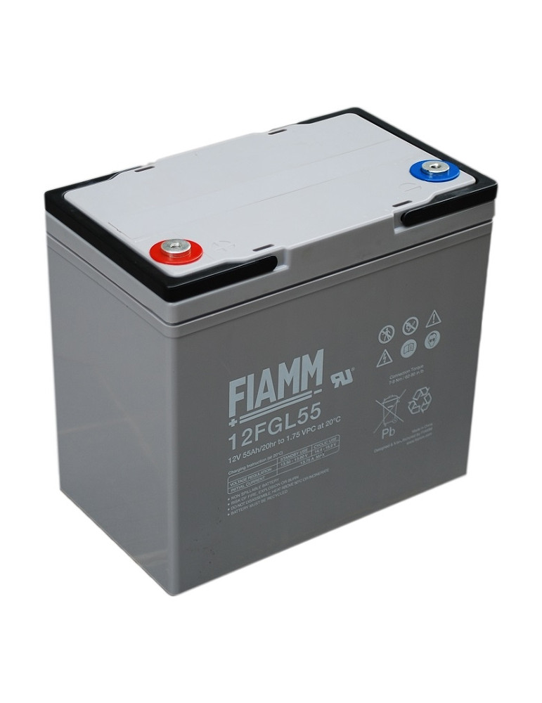 Batterie Fiamm 12FGL55 -12V 55Ah - Plomb étanche AGM
